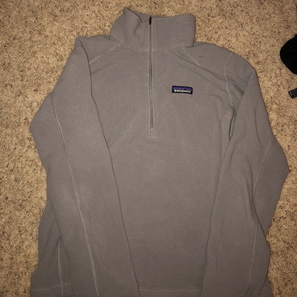 Grey Patagonia quarter zip